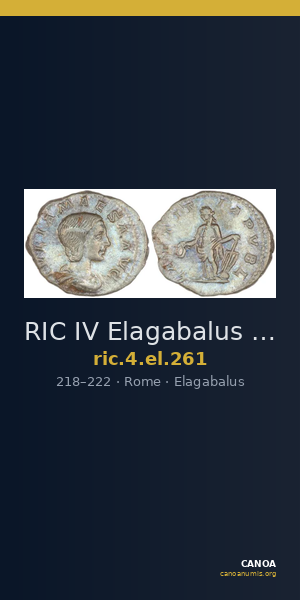 RIC IV Elagabalus 261 — CANOA