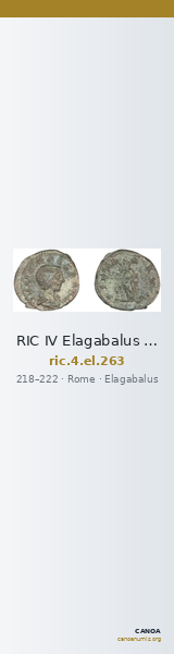 RIC IV Elagabalus 263 — CANOA