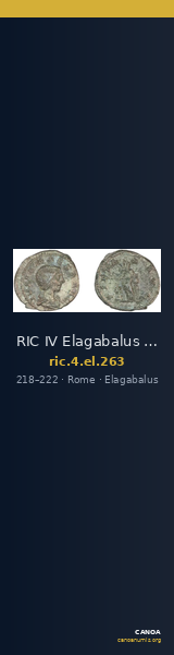 RIC IV Elagabalus 263 — CANOA