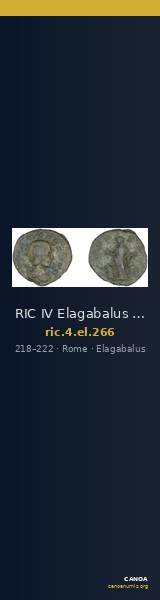 RIC IV Elagabalus 266 — CANOA