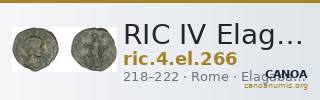 RIC IV Elagabalus 266 — CANOA