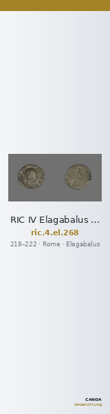 RIC IV Elagabalus 268 — CANOA