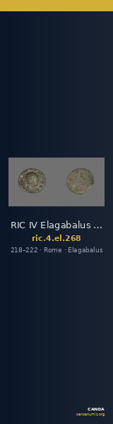 RIC IV Elagabalus 268 — CANOA