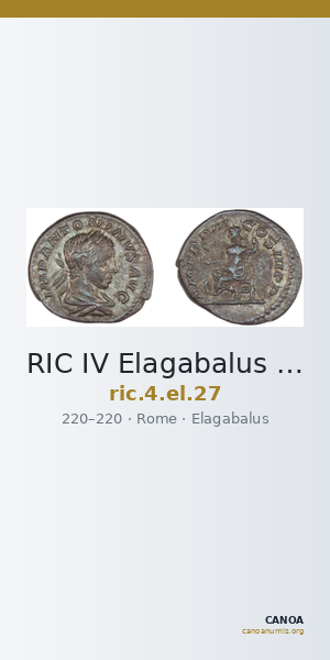 RIC IV Elagabalus 27 — CANOA