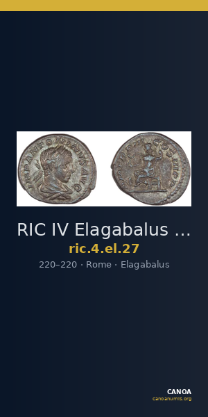 RIC IV Elagabalus 27 — CANOA