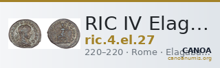 RIC IV Elagabalus 27 — CANOA