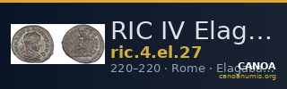 RIC IV Elagabalus 27 — CANOA