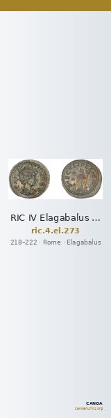 RIC IV Elagabalus 273 — CANOA