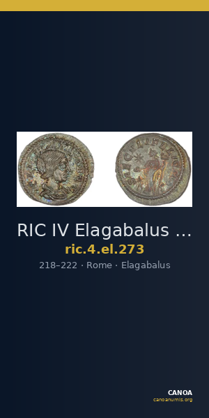 RIC IV Elagabalus 273 — CANOA
