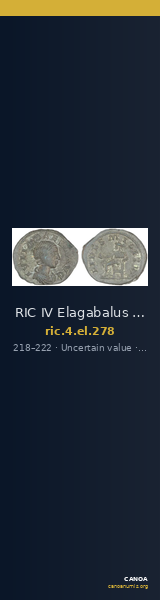 RIC IV Elagabalus 278 — CANOA