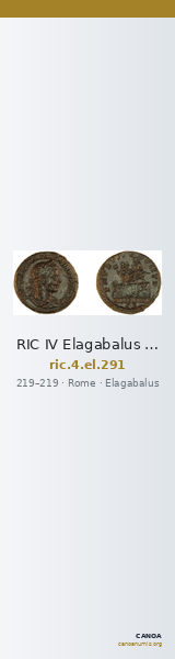 RIC IV Elagabalus 291 — CANOA