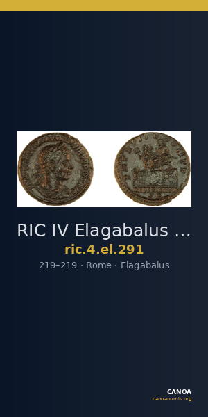RIC IV Elagabalus 291 — CANOA