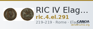 RIC IV Elagabalus 291 — CANOA