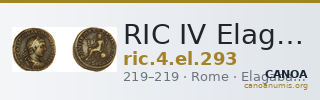 RIC IV Elagabalus 293 — CANOA
