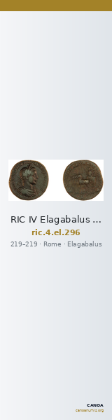 RIC IV Elagabalus 296 — CANOA