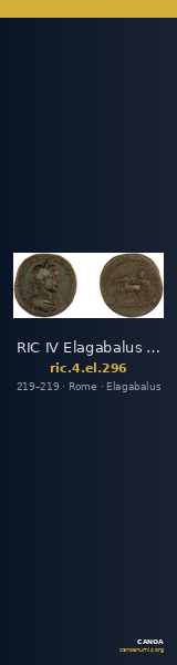 RIC IV Elagabalus 296 — CANOA