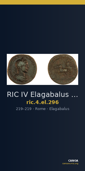 RIC IV Elagabalus 296 — CANOA