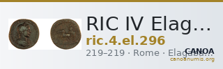 RIC IV Elagabalus 296 — CANOA