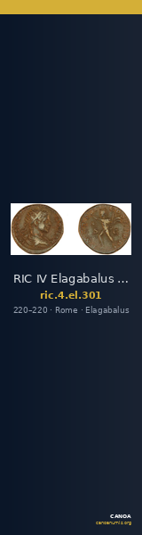 RIC IV Elagabalus 301 — CANOA