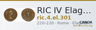 RIC IV Elagabalus 301 — CANOA