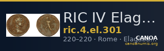 RIC IV Elagabalus 301 — CANOA