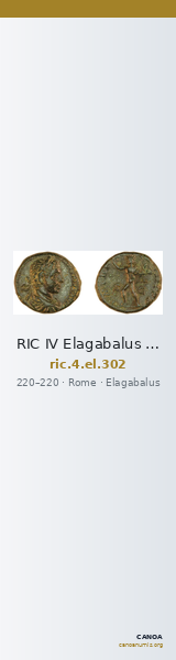 RIC IV Elagabalus 302 — CANOA