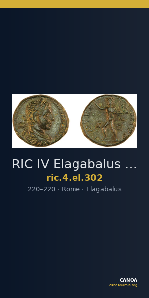 RIC IV Elagabalus 302 — CANOA