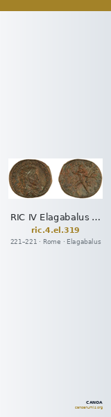 RIC IV Elagabalus 319 — CANOA