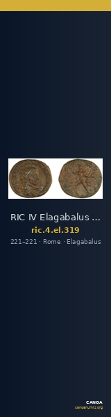 RIC IV Elagabalus 319 — CANOA