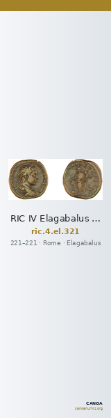 RIC IV Elagabalus 321 — CANOA