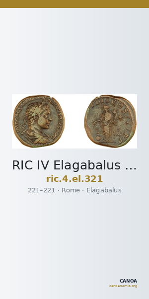 RIC IV Elagabalus 321 — CANOA