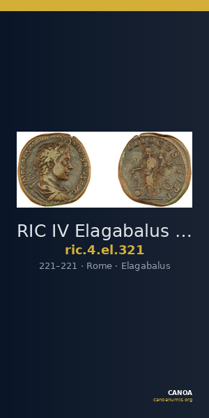 RIC IV Elagabalus 321 — CANOA