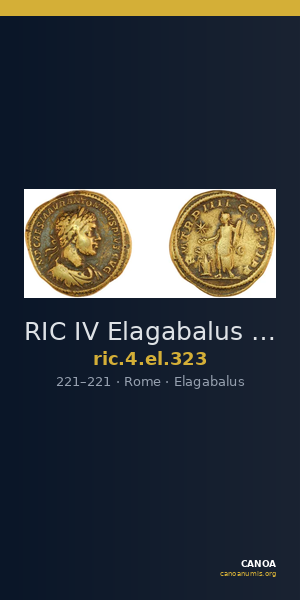 RIC IV Elagabalus 323 — CANOA