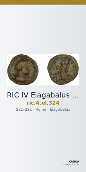 RIC IV Elagabalus 324 — CANOA