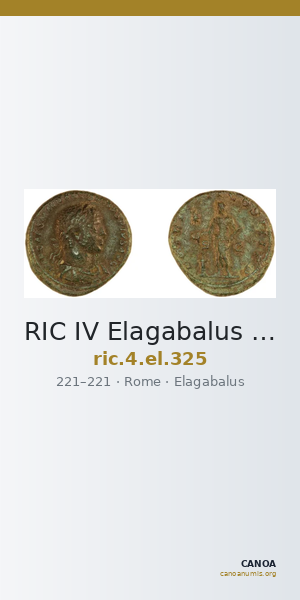 RIC IV Elagabalus 325 — CANOA
