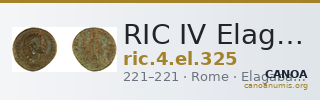 RIC IV Elagabalus 325 — CANOA