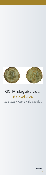 RIC IV Elagabalus 326 — CANOA