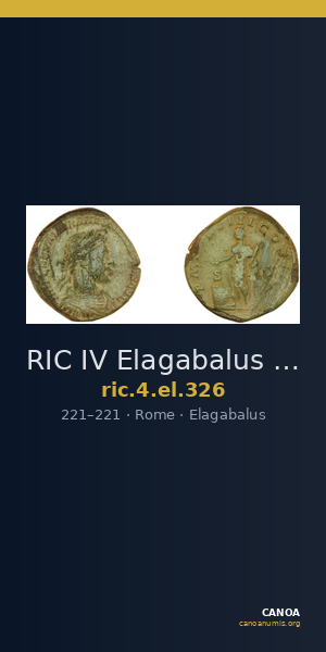 RIC IV Elagabalus 326 — CANOA
