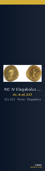 RIC IV Elagabalus 327 — CANOA