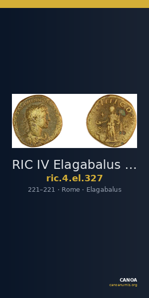 RIC IV Elagabalus 327 — CANOA