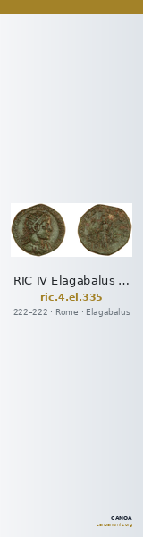 RIC IV Elagabalus 335 — CANOA