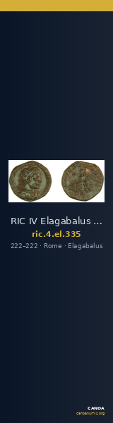 RIC IV Elagabalus 335 — CANOA