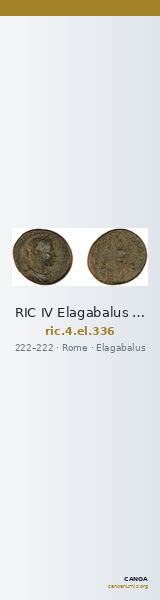 RIC IV Elagabalus 336 — CANOA