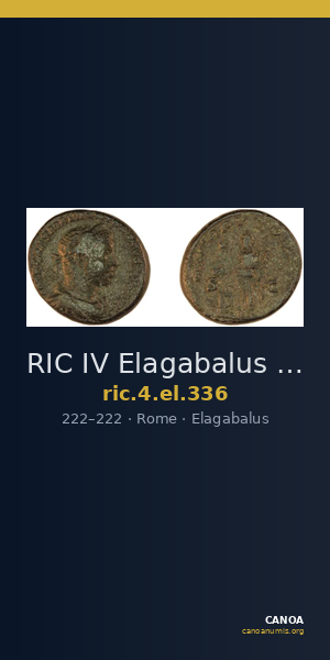 RIC IV Elagabalus 336 — CANOA