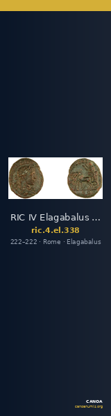 RIC IV Elagabalus 338 — CANOA