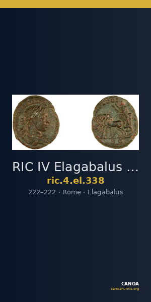 RIC IV Elagabalus 338 — CANOA
