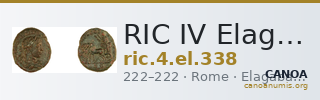 RIC IV Elagabalus 338 — CANOA