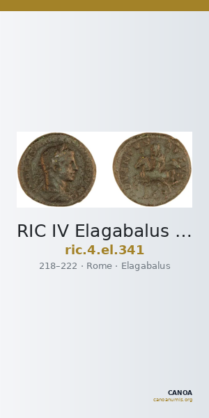 RIC IV Elagabalus 341 — CANOA
