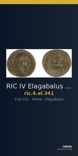 RIC IV Elagabalus 341 — CANOA