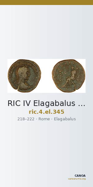 RIC IV Elagabalus 345 — CANOA